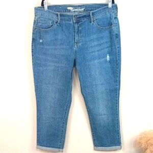Old Navy Womens The Sweet Heart Cropped Blue Jean Sz 12